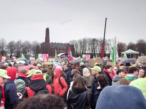 Protest on the Malieveld in the Hague, 25 November 2024 